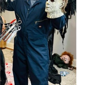 Michael Meyers Costume OVERALLS Mens Dickies XL Coveralls (no mask included)